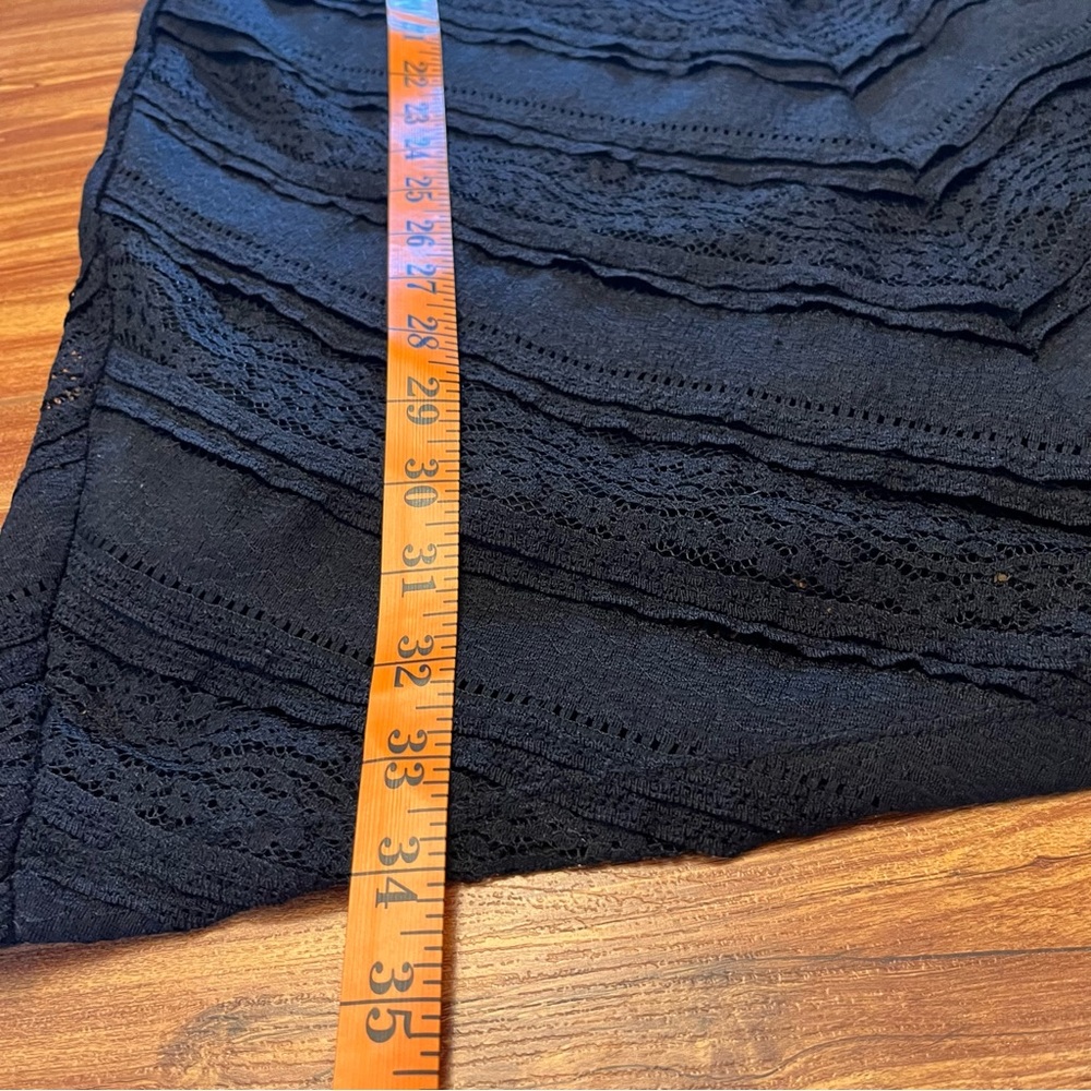 Monteau Black Textured Sleeveless Mini Dress Size Medium - Picture 5 of 10